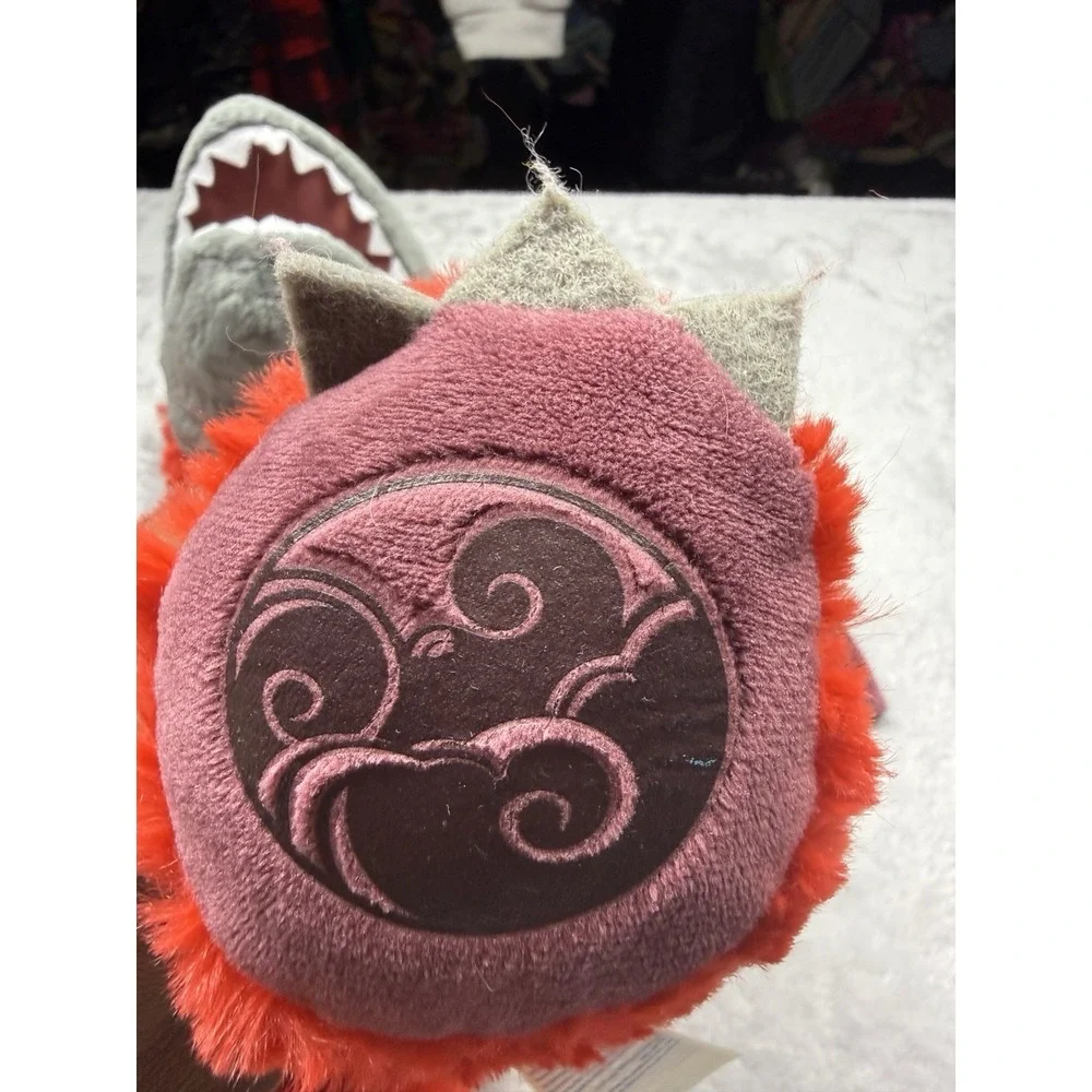 Build-A-Bear Workshop MagiQuest Dragon Stuffed Animal Plush Red Gray Purple